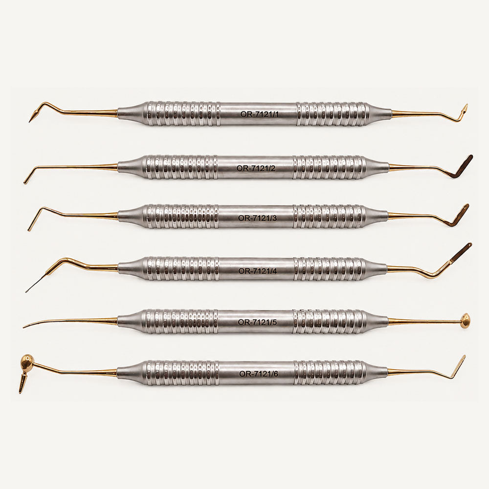 Composite-Instrumenten-Set (Gold-Titan-beschichtet)