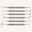 Composite-Instrumenten-Set (Gold-Titan-beschichtet)