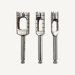 Set mit 3 Trepanfräsern
